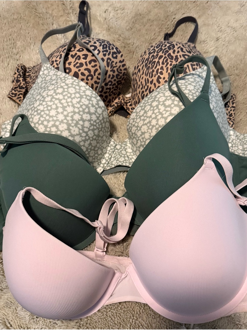 VS Wear Everywhere Tshirt lightly lined Bras set/4 Pink  38C